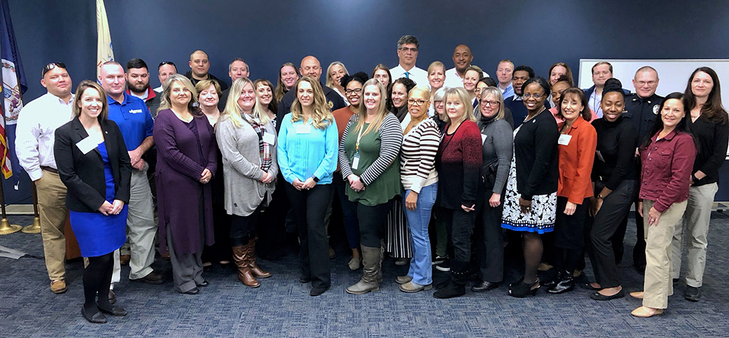 Group photo from the Lethality Assessment Program training