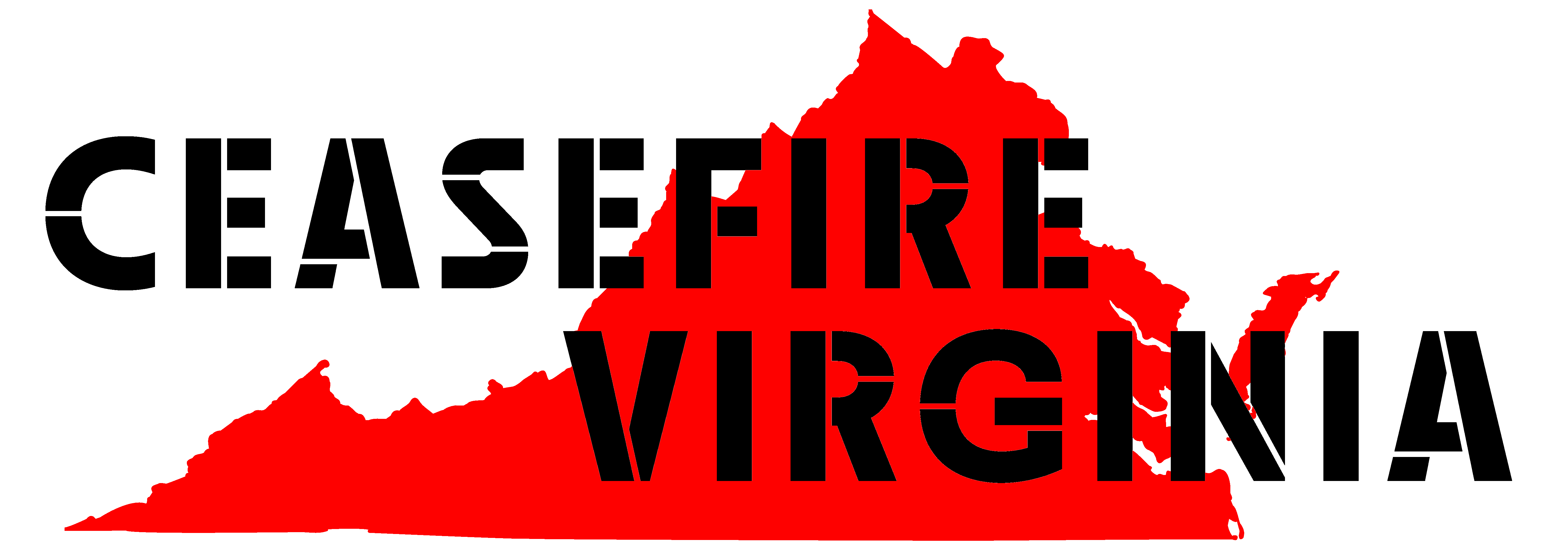 Ceasefire Virginia on top of image of Virginia